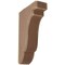Ekena Millwork 1 3/4"W x 5"D x 7 1/2"H Bedford Wood Vintage Decor Bracket, Weathered Brown BKTWD02X05X08BEBR - alternate 1